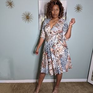 Leopard Print Swing Dress